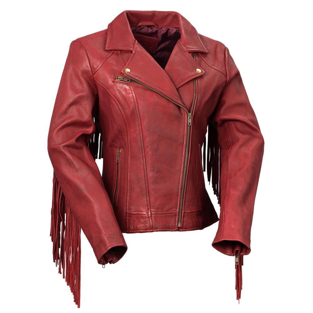 Daisy Womens Fashion Leather Jacket - Picture 5 of 5